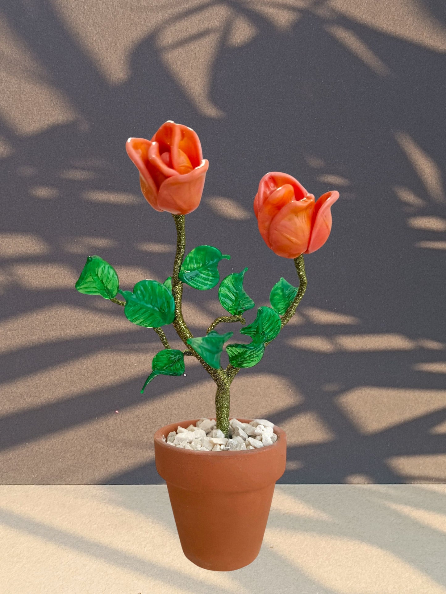 Rosa due boccioli - MantoanMurano