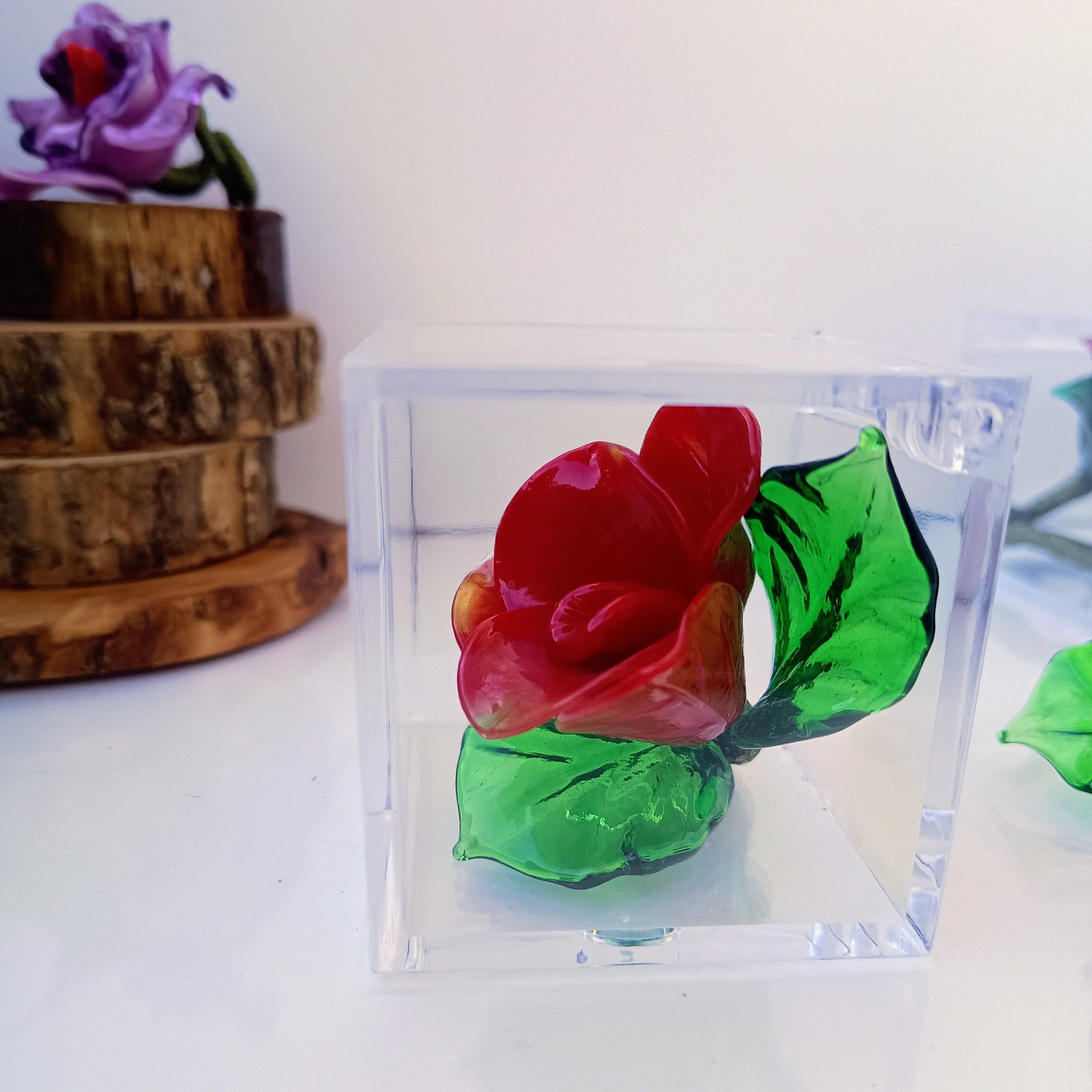Cube flowers in vetro di murano - MantoanMurano