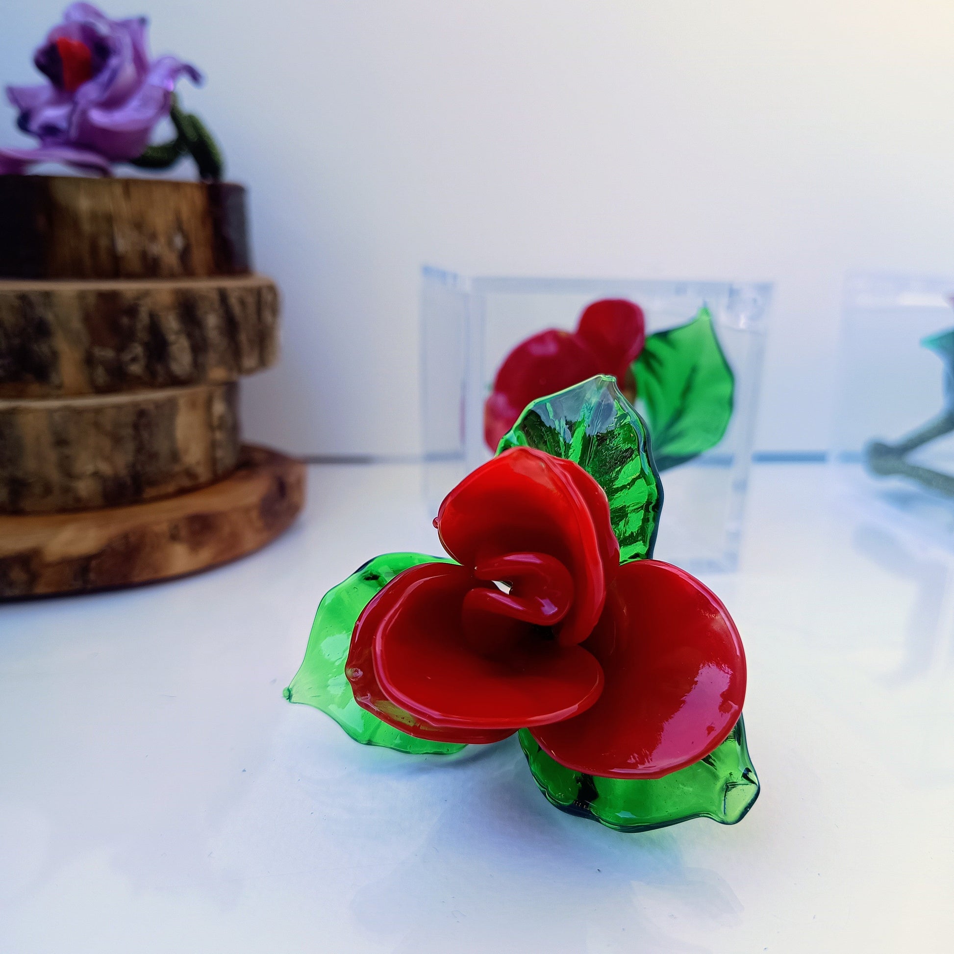Cube flowers in vetro di murano - MantoanMurano