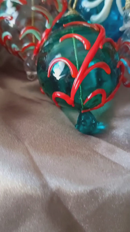 Esclusiva Sfera Natale Vetro Murano - Un'Arte che Brilla sull'Albero Confezione 1 pezzo