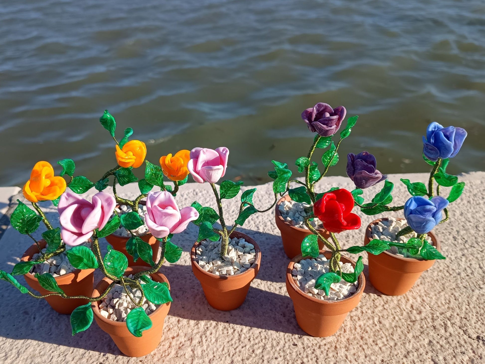 Rosa due boccioli - MantoanMurano