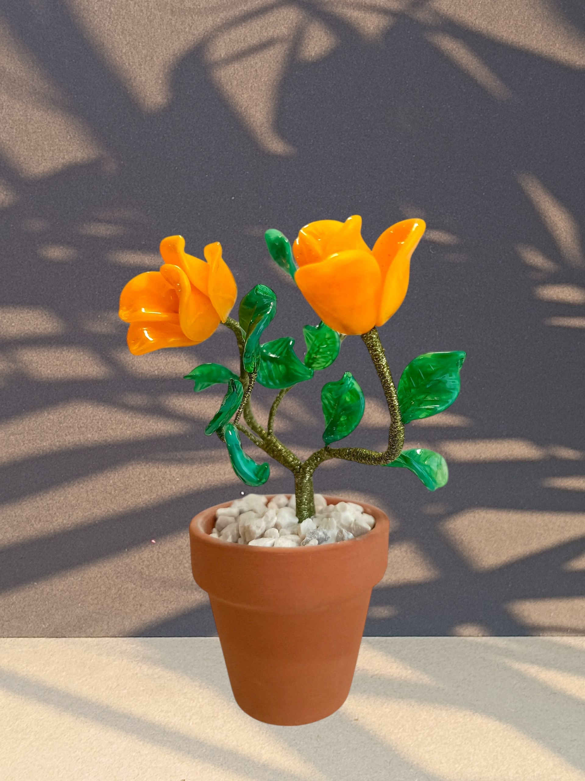 Rosa due boccioli - MantoanMurano
