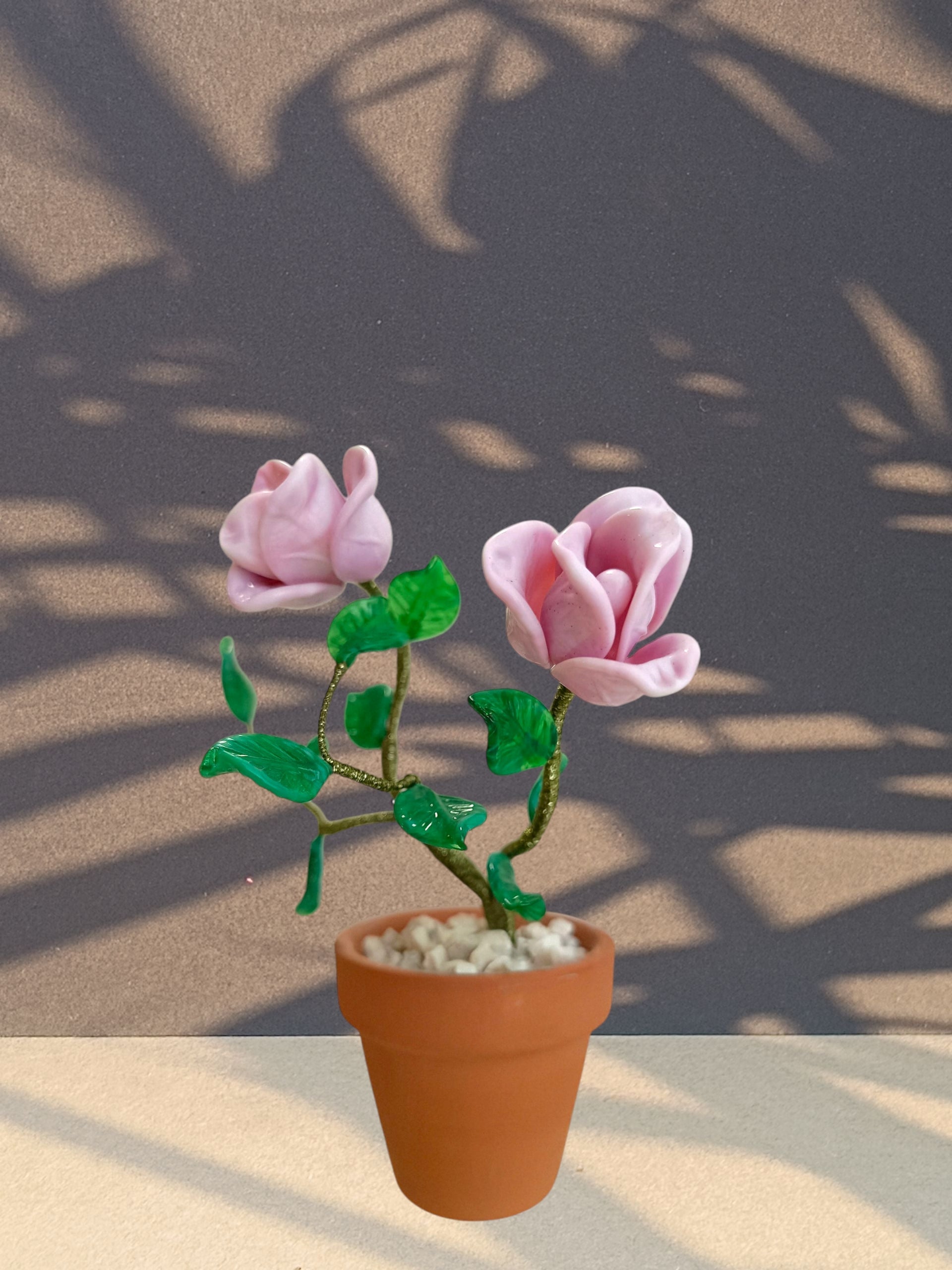 Rosa due boccioli - MantoanMurano