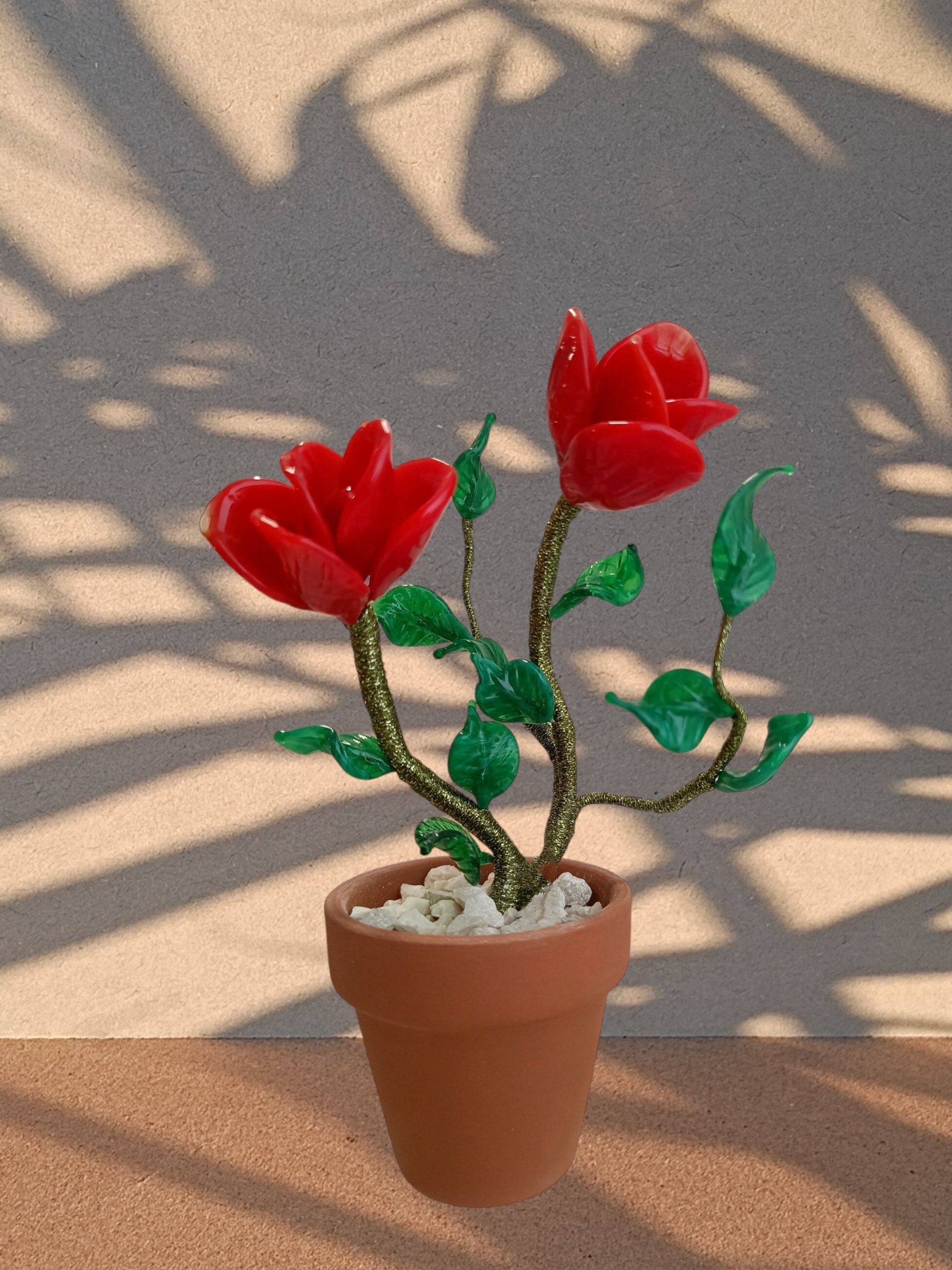 Rosa due boccioli - MantoanMurano